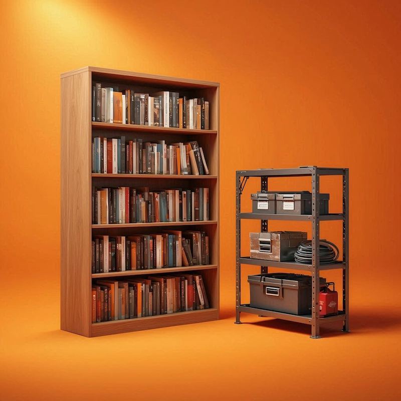 Купити полиці — настінні дерев'яні книжкові стелажі від 370 грн Меблі Даром