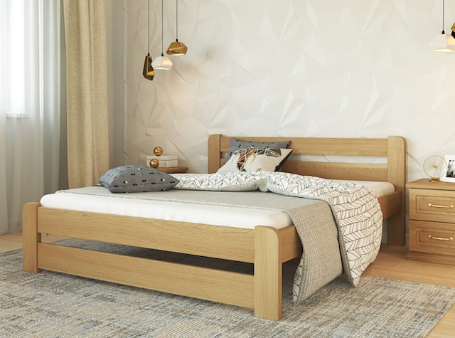 купити дерев’яне ліжко Асоль Лев з масиву бука, кольори на вибір